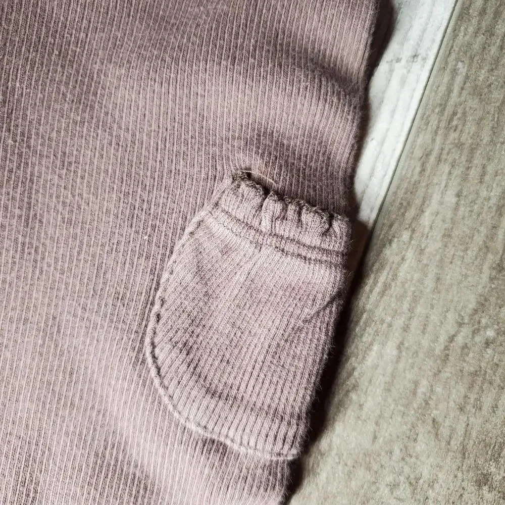 Carter's Baby Girl Size 9m Floral Embroidered Ribbed Pants